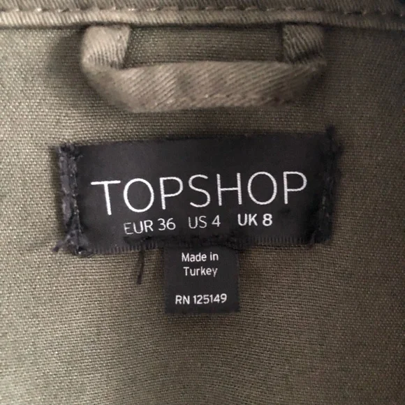 Olive Utility Jacket - Picture 4 of 7